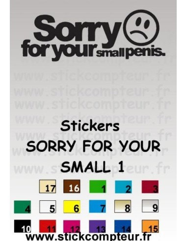 Stickers SORRY FOR YOUR 1