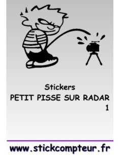 PETIT PISSE RADAR 1 STICKERS *