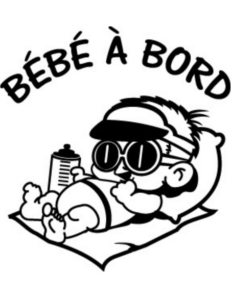 Bebe a bord sieste 1020 stickers*