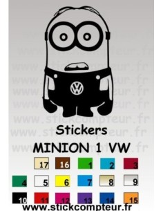 MINION 1 VW STICKERS *