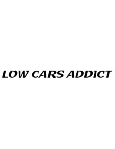 2 Stickers LOW CARS ADDICT 2021  *
