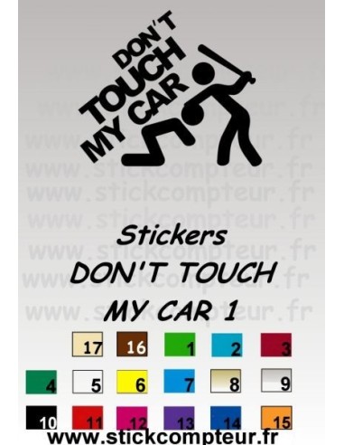 Stickers DON'T TOUCH MY CAR 1