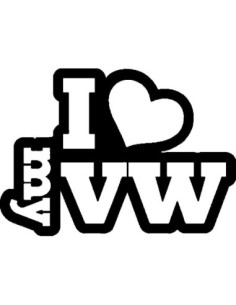 I LOVE MY VW 122130 Stickers   *