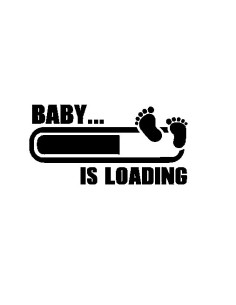 BABY IS LOADING 122150 Stickers   *