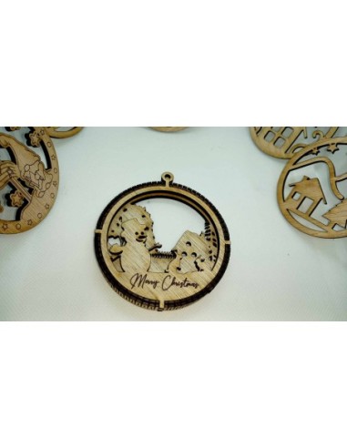 Boule de Noël Personnaliser avec prénoms modele B1