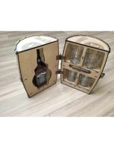 Coffret BOIS Jack Daniel's