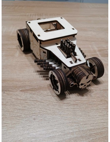 Hot Rod en bois 1 - Modèle Unique
