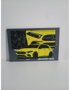 Plaque Décorative Mercedes Classe A200 AMG – Un style premium pour votre intérieur