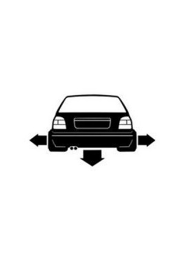 STICKERS DOWN & OUT VOITURE